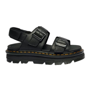 Dr Martens Ladies Pisa Leather Sandals - ZebZag - Black