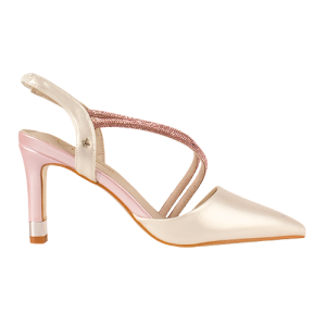 Kate Appleby Ladies Dressy Heeled Slingbacks - Calver - Pearl/Pink