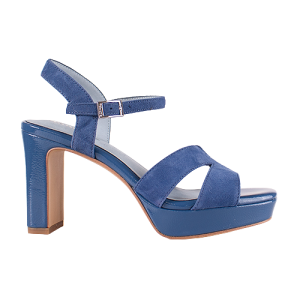Tamaris  Block Heeled Platform Sandals - 28309-42 - Blue
