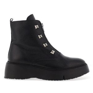 Wonders Platform Ankle Boots - A9301 - Black